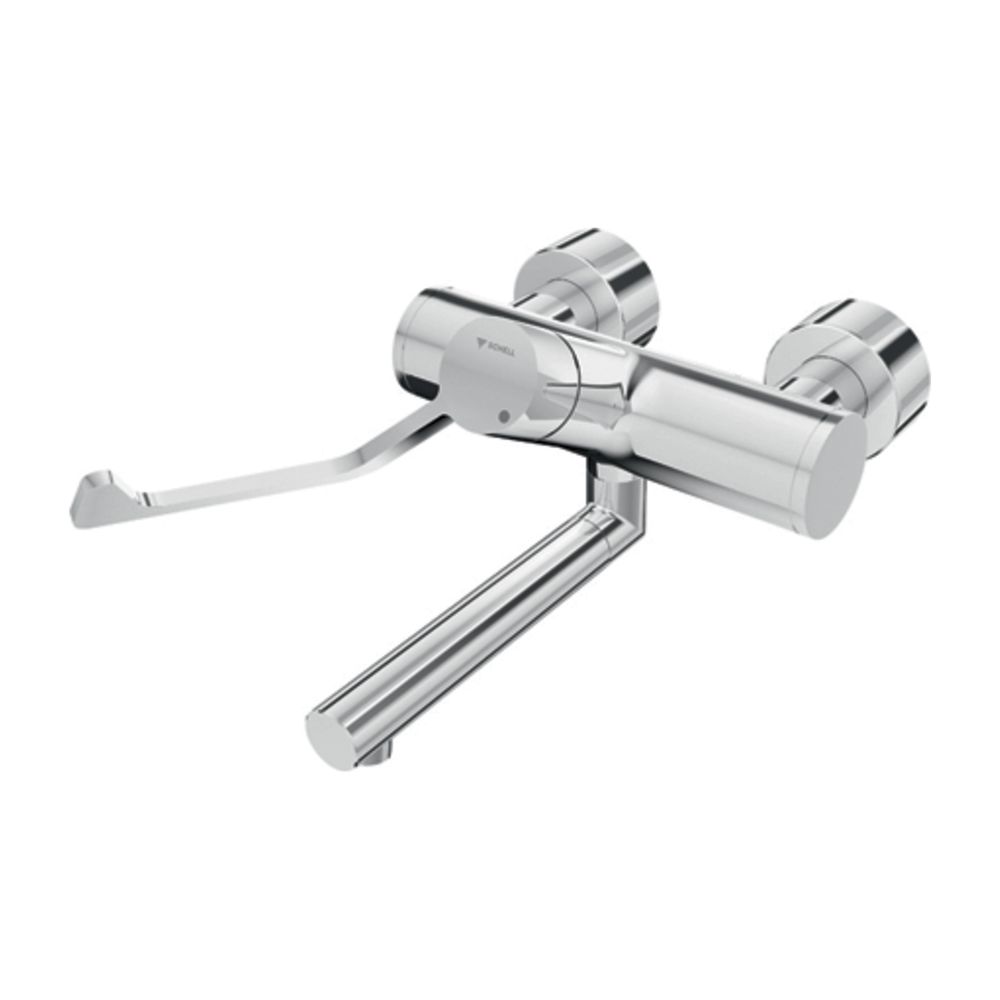 Schell Vitus VW-AH-M Robinetterie de lavabo encastrée Vitus, eau mélangée, clinique EHM, commande manuelle TD, bec de 210 mm, 2 x DN 15 G 1/2", chromé