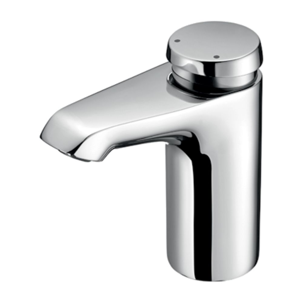 Robinetterie de lavabo Schell Xeris SC HD-M small, fermeture automatique, eau mitigée, chromé