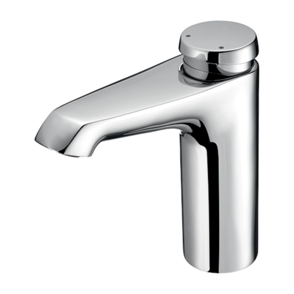 Robinetterie de lavabo Schell Xeris SC HD-M moyenne, fermeture automatique, eau mélangée, chromé