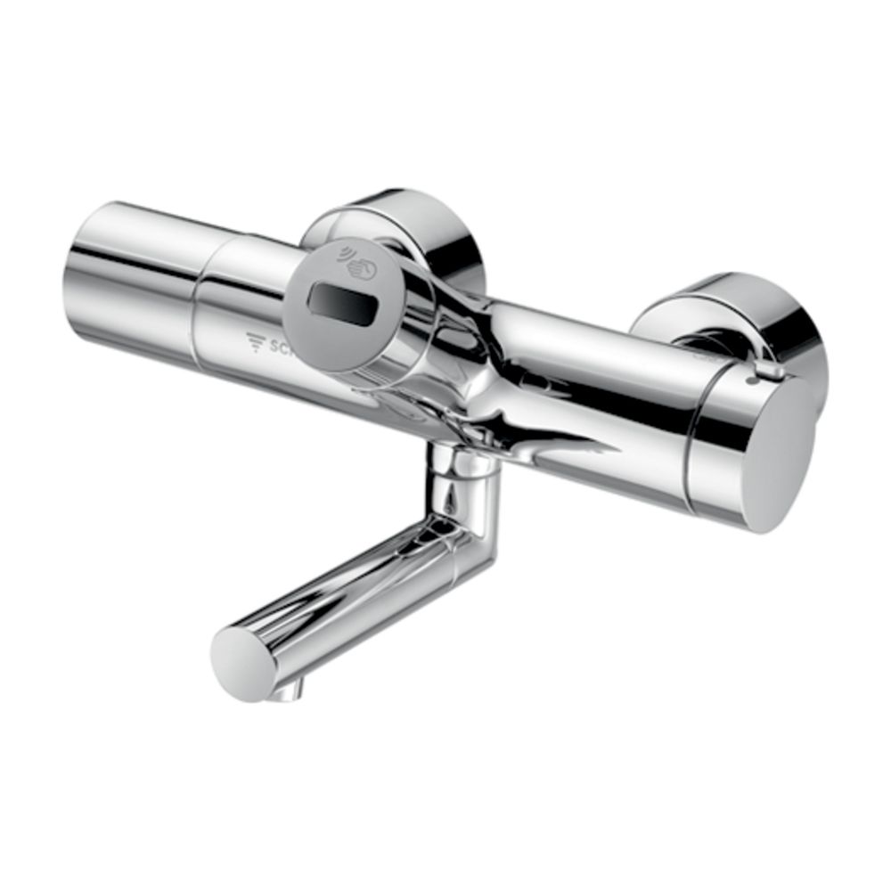 Robinet de lavabo Schell Vitus VW-E-T avec mitigeur thermostatique infrarouge SWS, sortie 270 mm, chromé
