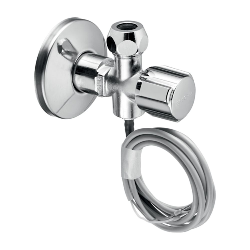 Schell Comfort Vanne d'arrêt coudée PT avec sonde de température PT 1000, DN 15 G 1/2", Chromé