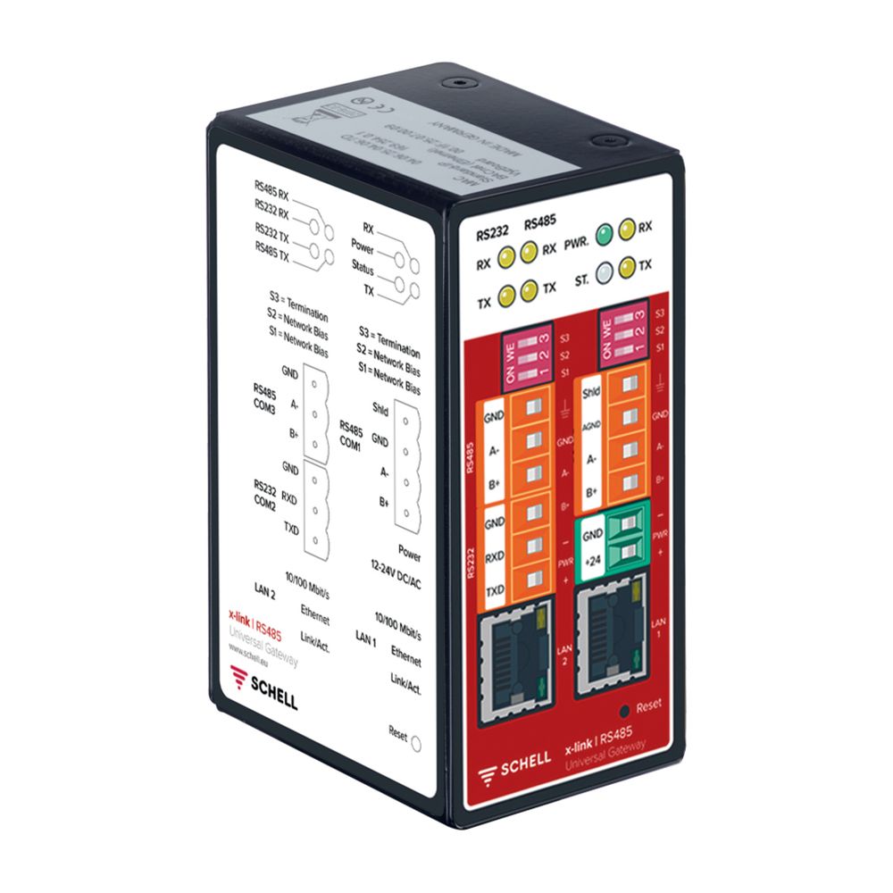 Passerelle SWS Schell BACnet IP/MSTP XLink 500 (500 points de données)