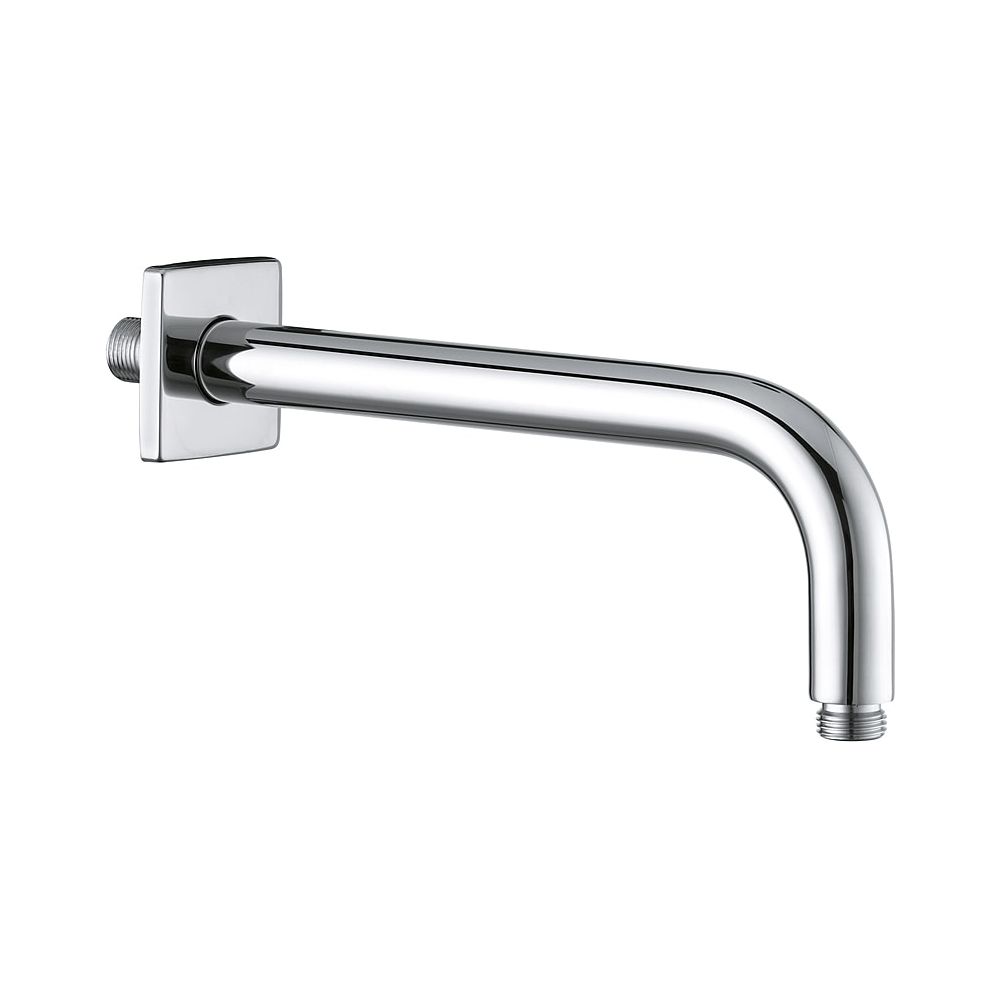 KLUDI A-QA Bras de douche mural 250 mm, rosace carrée chromée