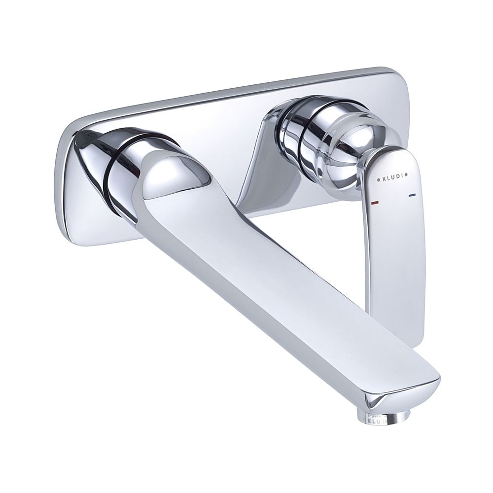KLUDI BALANCE Mitigeur mural monocommande pour lavabo 2 trous, portée 230 mm chromé