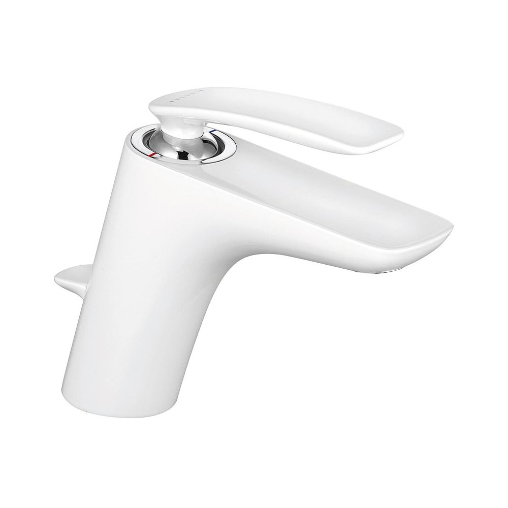 KLUDI Mitigeur de lavabo BALANCE monocommande DN 15 avec garniture d'évacuation blanc/chromé