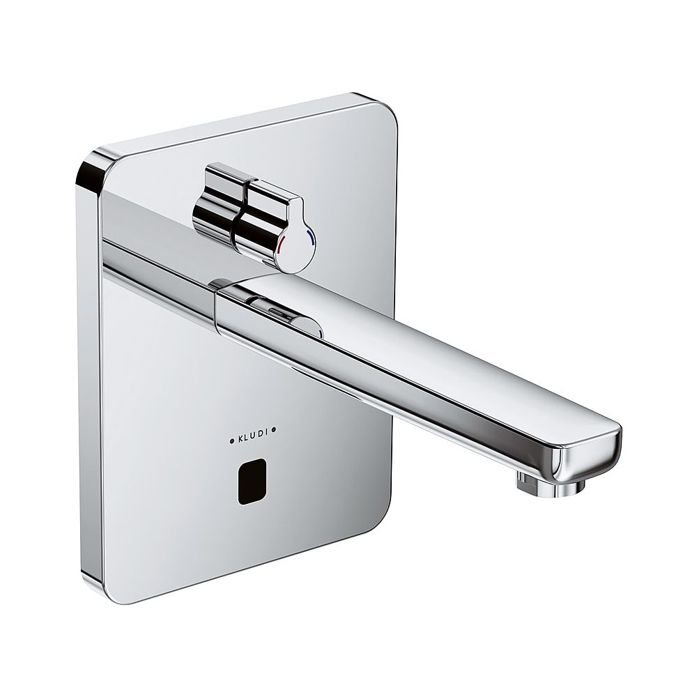 Robinetterie encastrée KLUDI ZENTA-E, bec orientable, avec levier mélangeur, sortie 190 mm, chromé