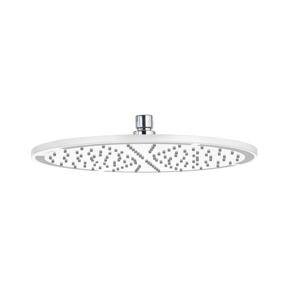 Pommeau KLUDI A-QA à tête plate 300 mm chromé/blanc