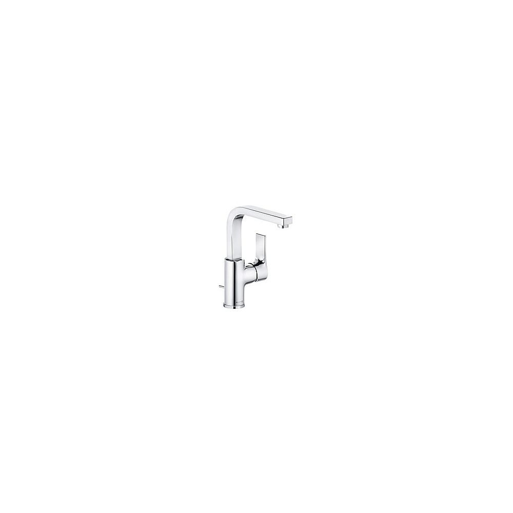 KLUDI ZENTA SL Mitigeur de lavabo à une commande pivotant avec commande latérale, avec sortie, chromé