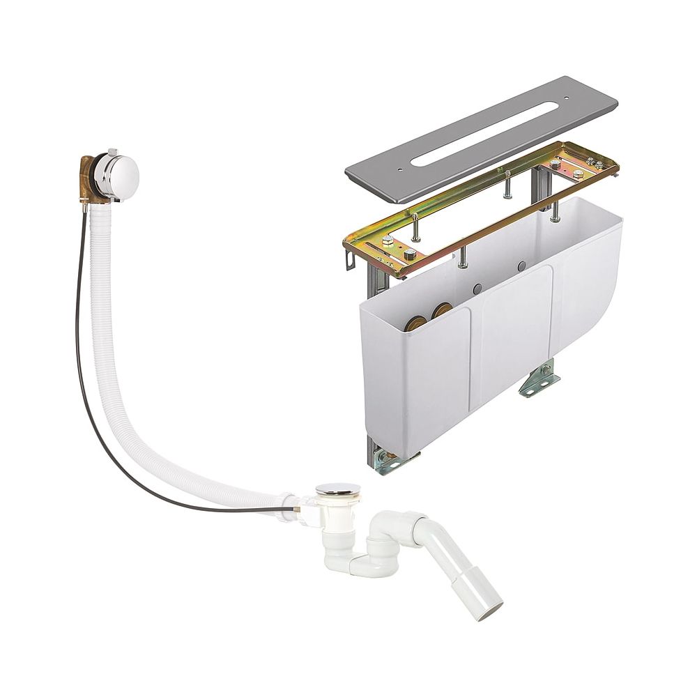 KLUDI ROTEXA MULTI Unité de montage pour ébauche sanitaire pour robinetterie 4 trous chromé