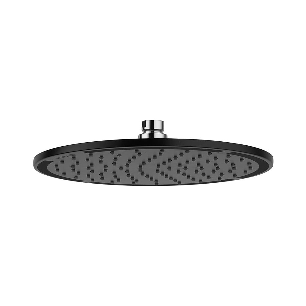 Pommeau KLUDI A-QA à tête plate 250 mm en finition noir mat/chrome