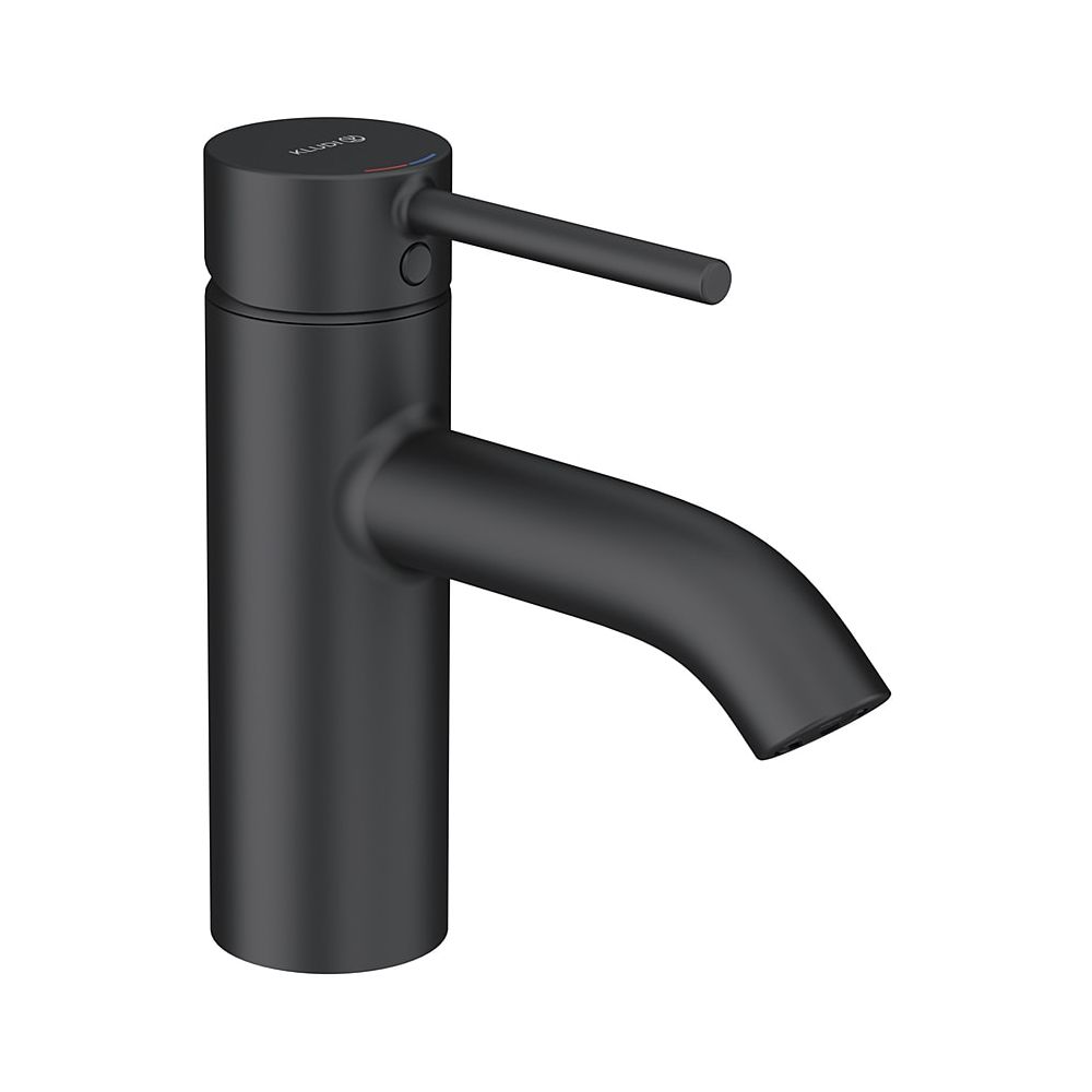 Mitigeur monocommande KLUDI BOZZ pour lavabo 75 mm sans bonde, noir mat