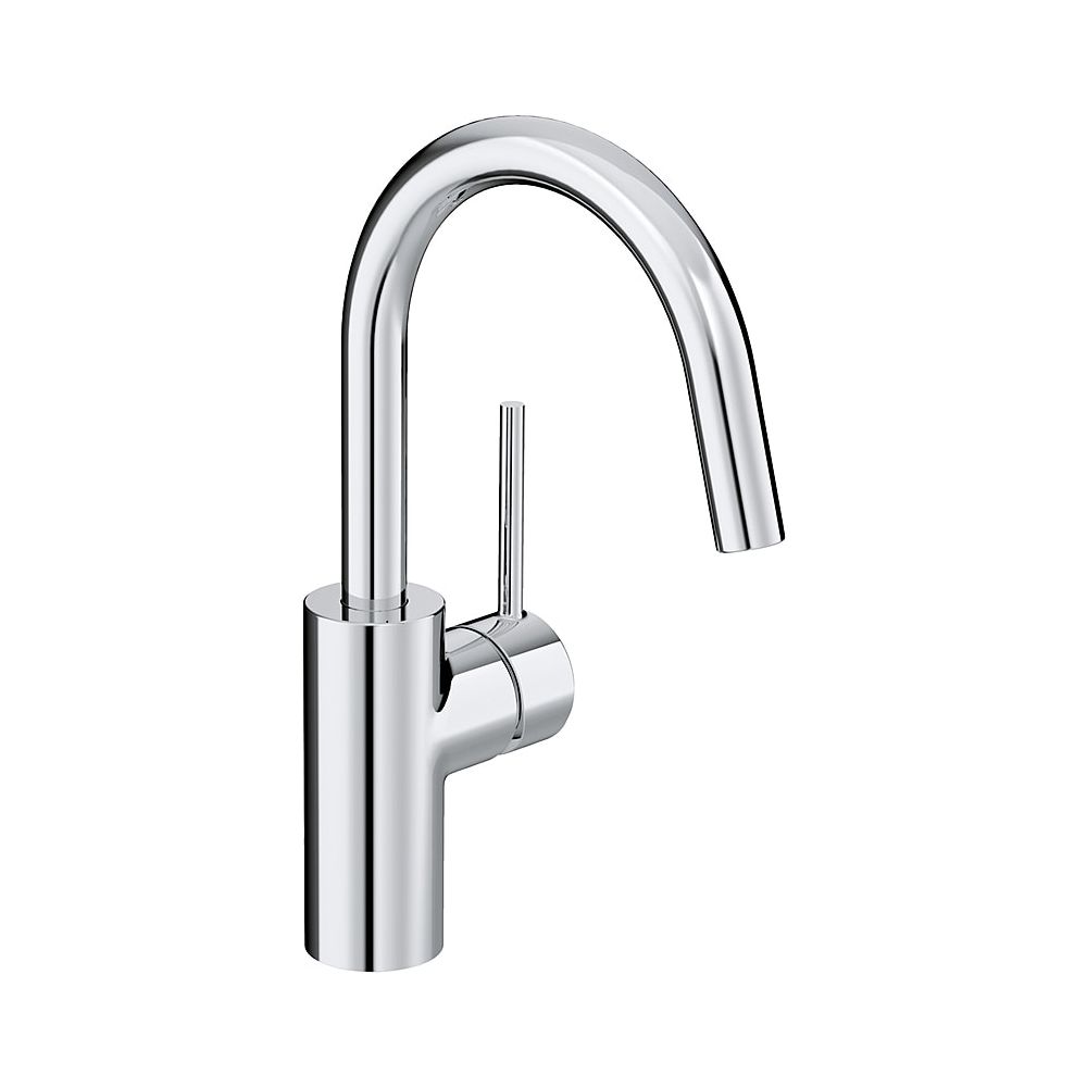 Mitigeur de lavabo KLUDI BOZZ à levier unique sans vidange, commande latérale, chromé
