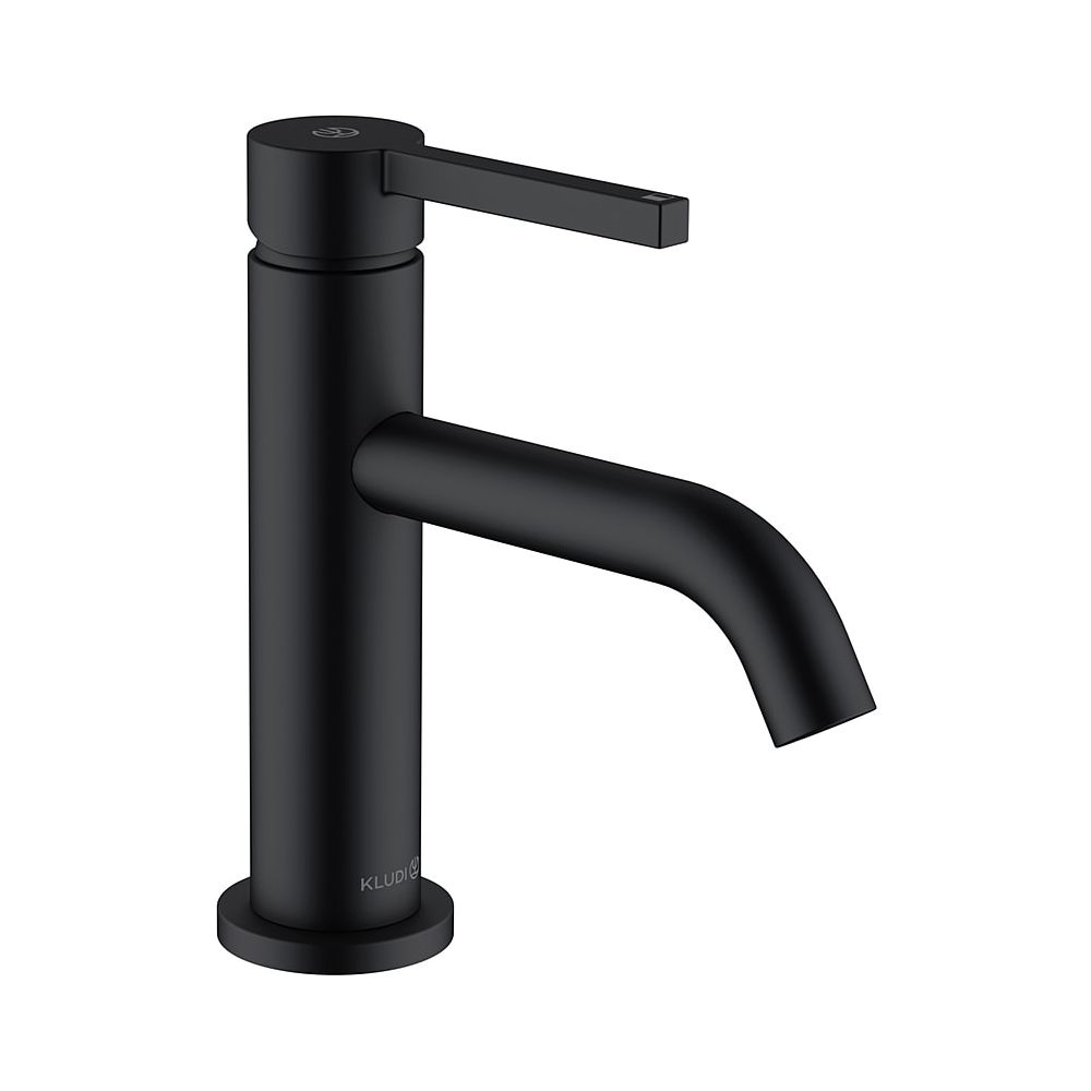 KLUDI NOVA FONTE Pura Mitigeur monocommande pour lavabo 75 sans siphon chromé mat