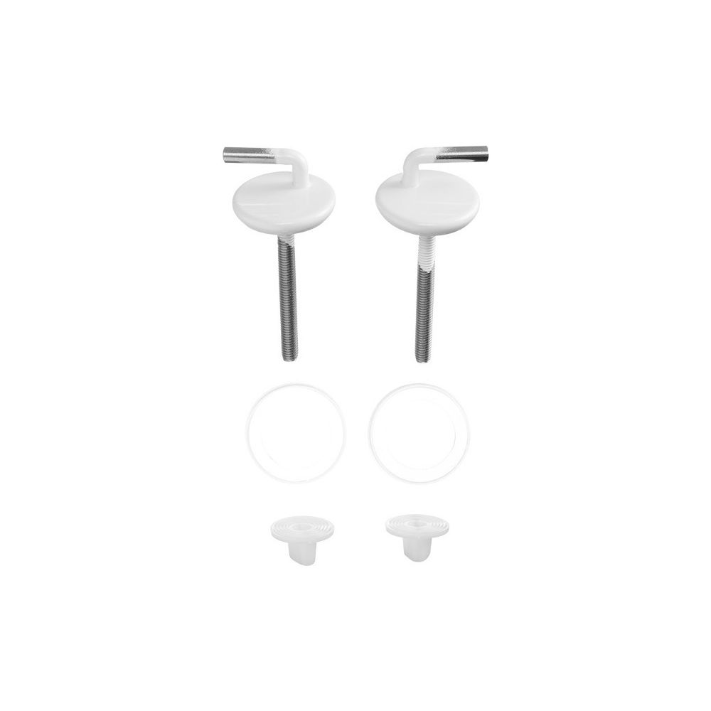 Paire de charnières Duravit pour cuvette WC Darling et Duraplus, blanc