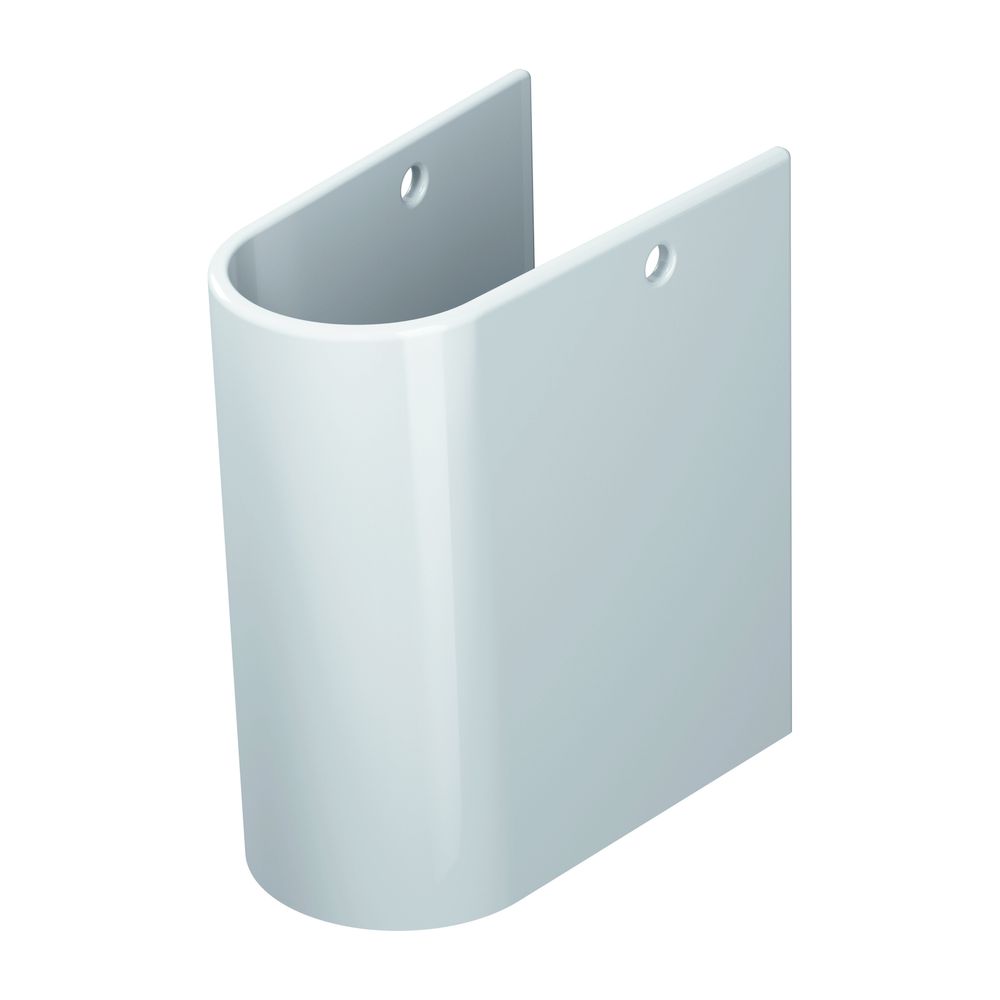 Demi-colonne murale Duravit Starck 3 en céramique 315x170x320mm, blanc brillant, pour 030065/60/55 et 030480/70/10