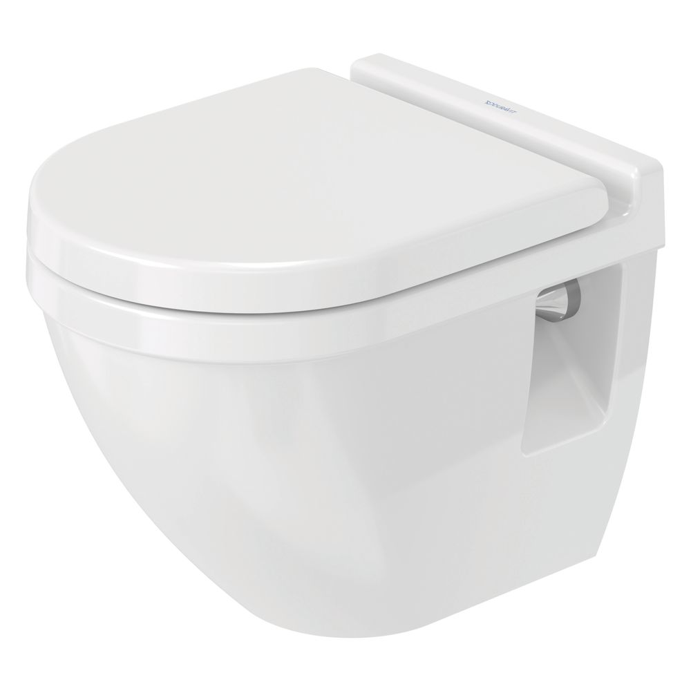 Duravit WC mural Starck 3 480x365x355mm, blanc brillant, 4,5 l, chasse profonde, fermé, horizontal