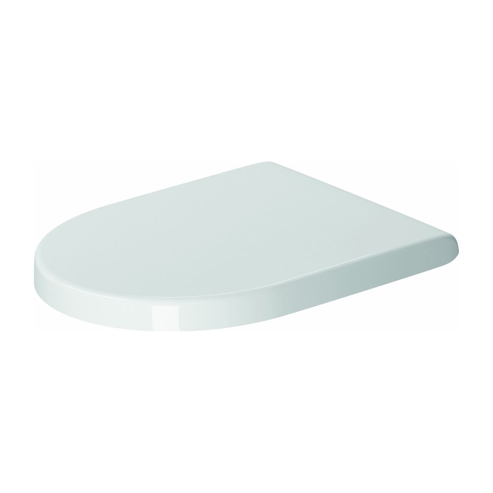 Duravit Starck 3 Siège de WC blanc brillant 416x46x371 mm, sans abattant automatique, charnières en acier inoxydable, recouvrement