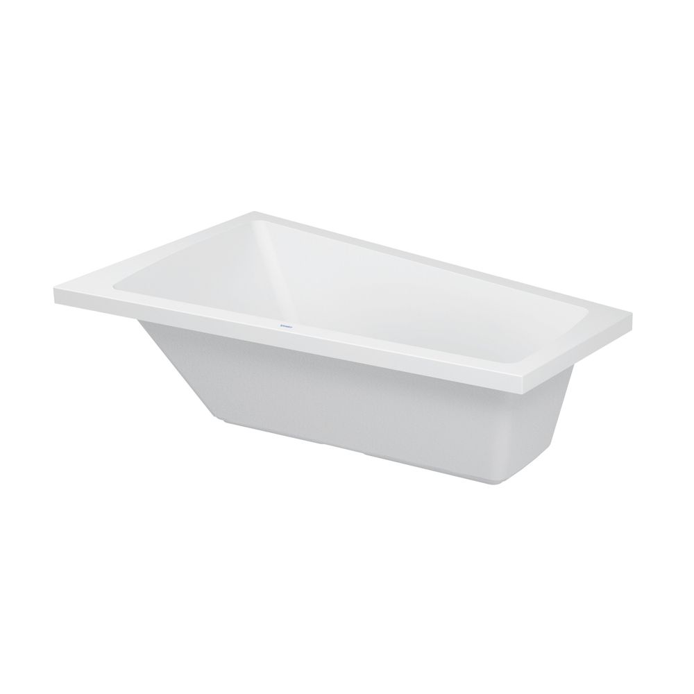 Baignoire Duravit Paiova 485x1000x1700 mm, 180 l, blanc brillant, trapézoïdale, encastrable, 1 inclinaison de dossier L