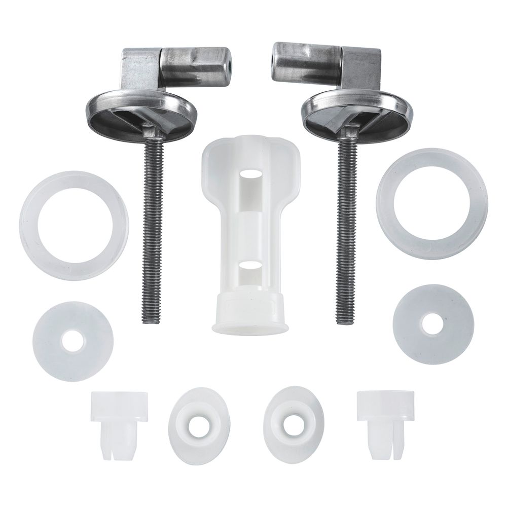Set de charnières Duravit pour abattant WC avec mécanisme d'abaissement automatique, acier inoxydable, 0061681000