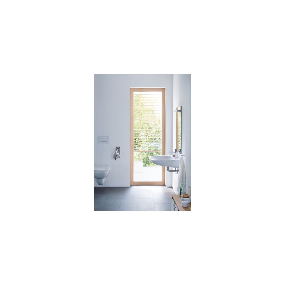 Duravit D-Code WC-Sitz blanc brillant 490x43x361mm avec abattant automatique, garniture de siège amovible, charnières en acier inoxydable, rallongé
