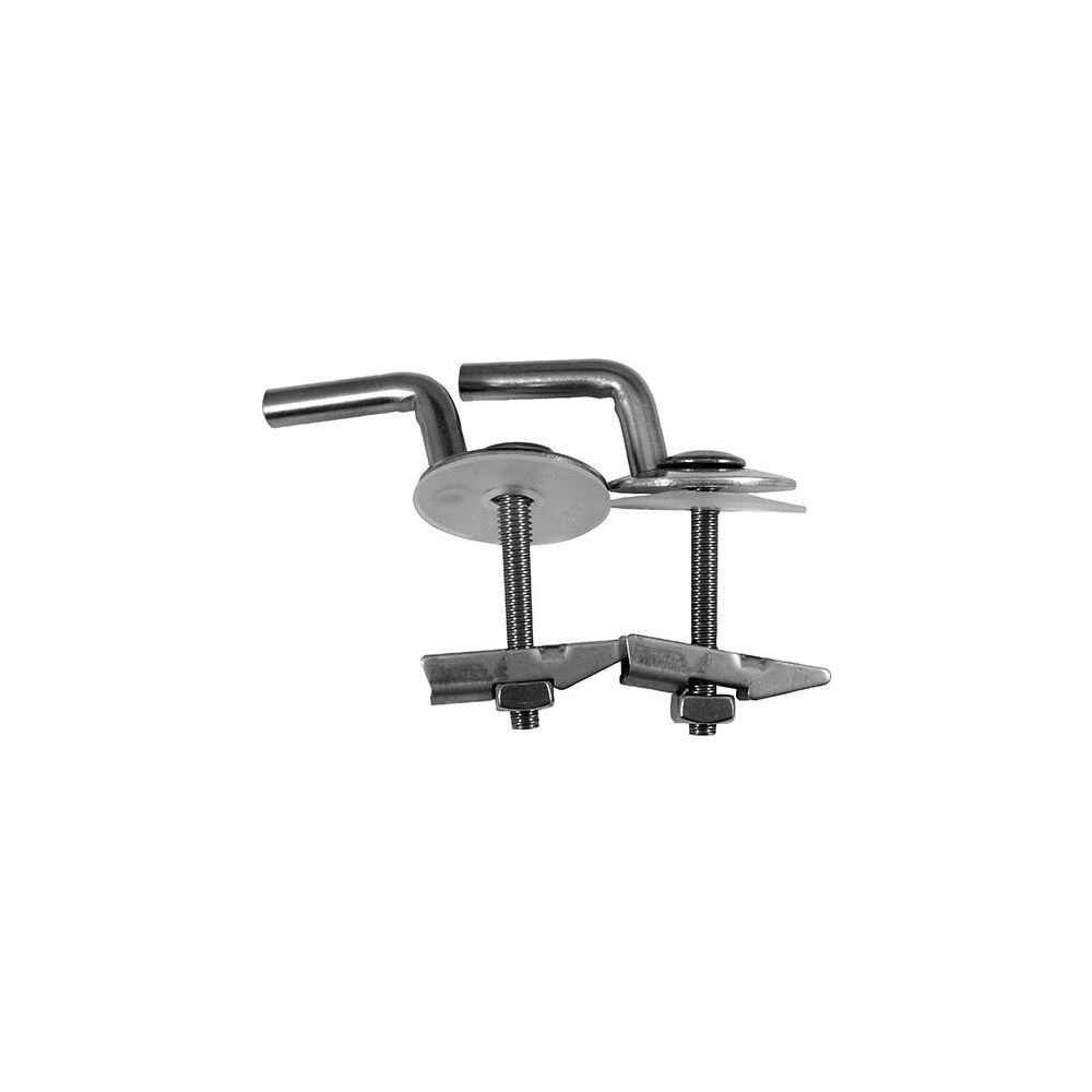 Kit de charnières Duravit pour WC-Sitz sans fermeture automatique, Acier inoxydable, 0061751000