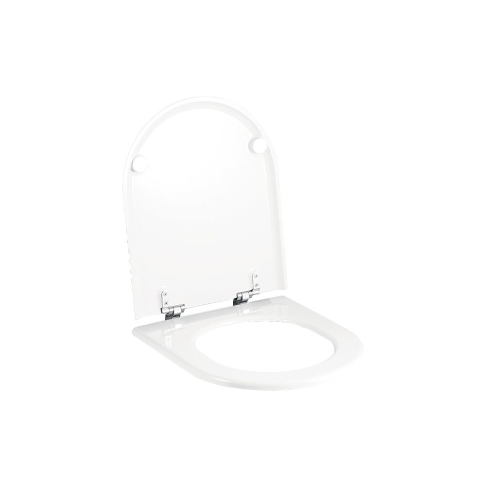 Geberit Siège WC Courreges sans abattant automatique, fixation avant, blanc/brillant