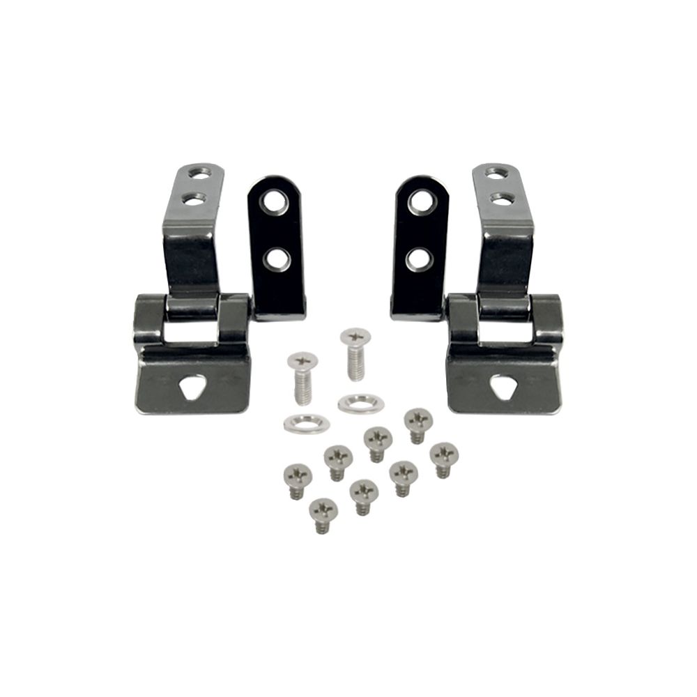 Kit de charnières Geberit pour siège WC, fixation par l'avant, acier inoxydable, 598180000