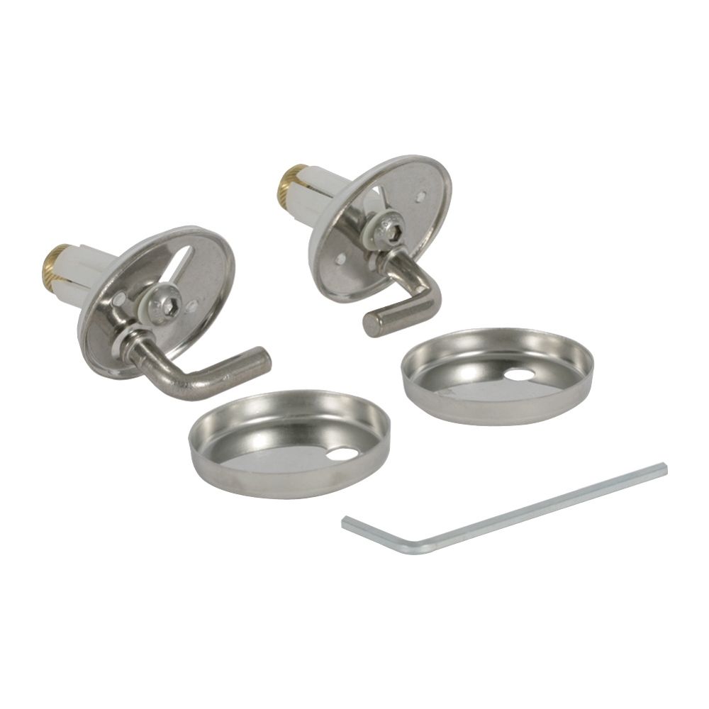 Charnières Geberit pour siège WC Eurotrend, inox, 598127000