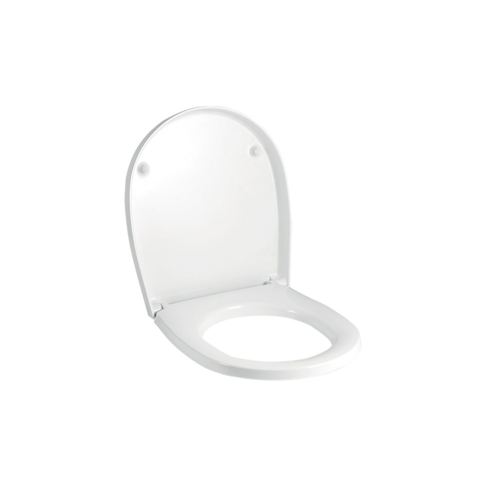 Siège WC Geberit Visit, fermeture automatique, fixation par le haut, Duroplast, Blanc/Brillant