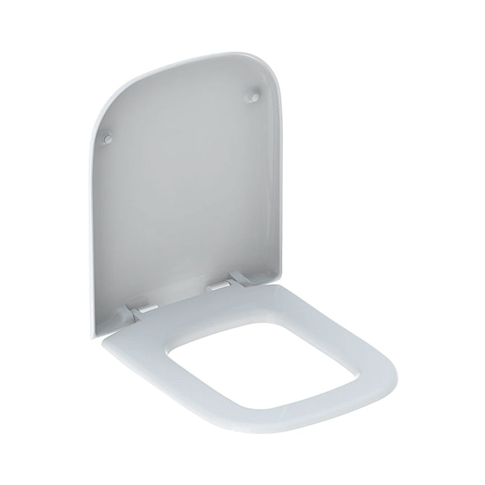 Siège de WC Geberit myDay, fermeture automatique, fixation par le haut, 36x4x46 cm, duroplast, blanc/brillant