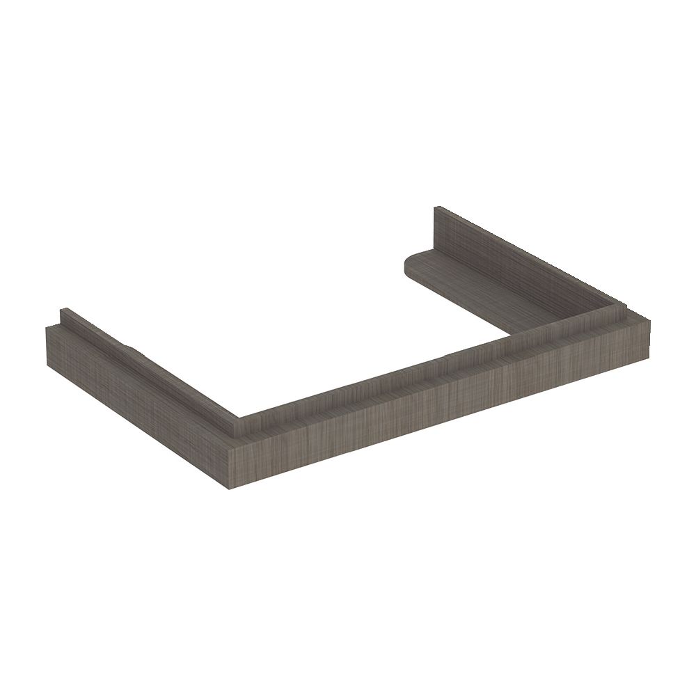 Cadre pour lavabo Geberit série Citterio, chêne gris-brun, 75 cm, 595518000