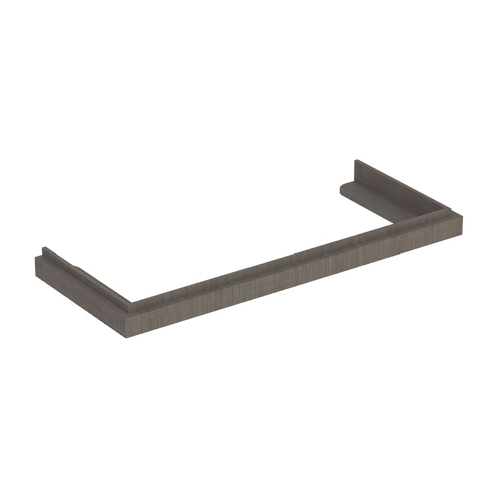 Cadre pour lavabo Geberit pour la série Citterio, chêne gris-brun, 120 cm, 595528000