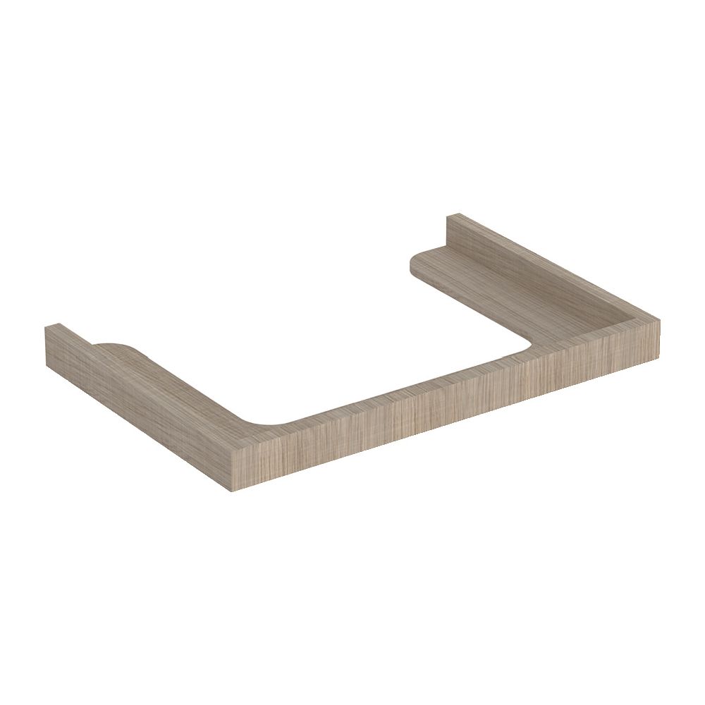 Cadre pour vasque Geberit pour Citterio, 120 cm, Chêne gris-brun, 595553000
