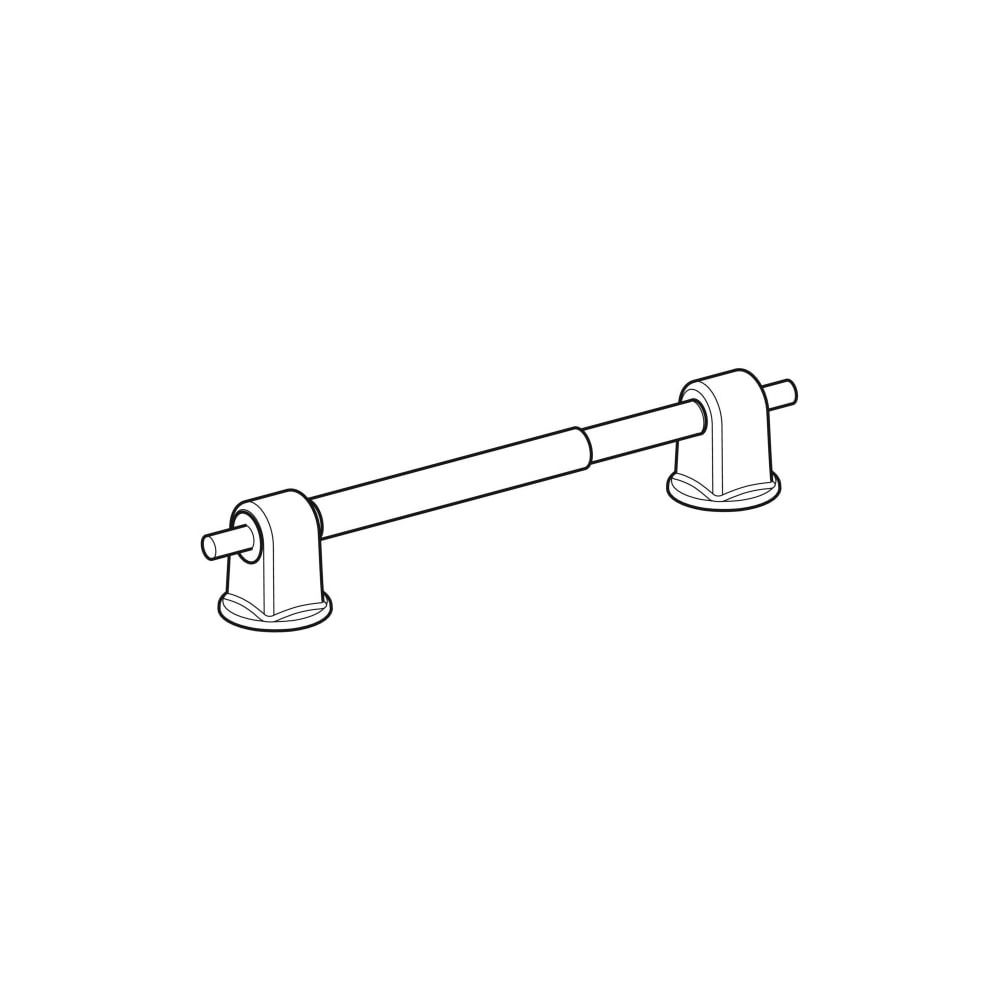 Kit de charnières Geberit pour anneau de siège WC, fixation par le bas, 598023000