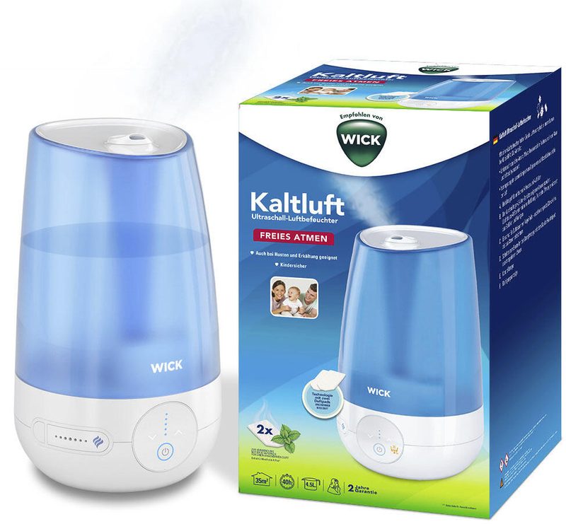Humidificateur d'air à ultrasons WICK 21 W blanc/bleu