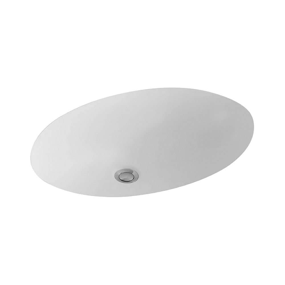 Lavabo sous plan Villeroy & Boch Evana 500x350mm ovale avec trop-plein Blanc Alpin CeramicPlus