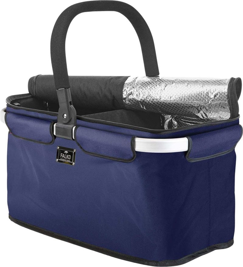Panier de courses Genius Falko Duo bleu foncé, 25,0 l