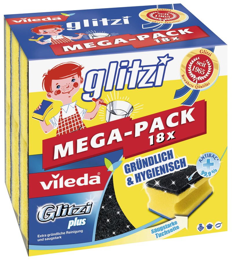 vileda Nettoyant pour casseroles 1 boîte = 18 unités — lot de 18 pièces