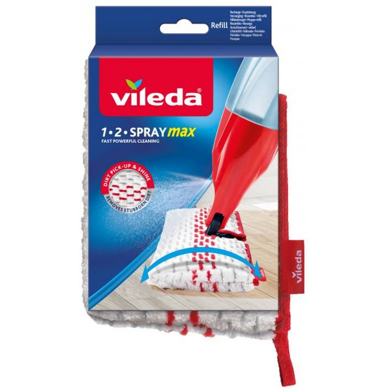 vileda 1 2 SPRAY max lingette pour balai à franges