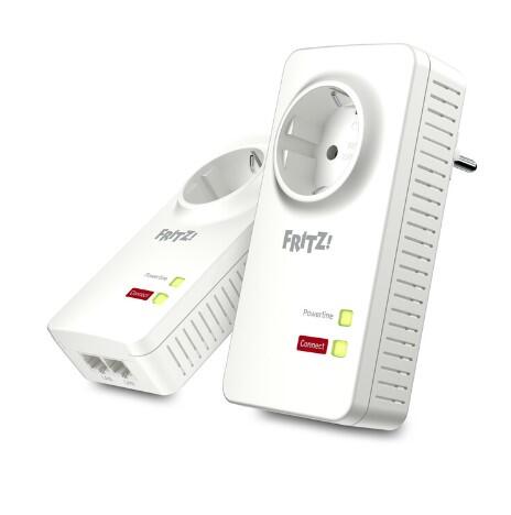 Kit d'adaptateurs Powerline FRITZ!Powerline 1220 (lot de 2) - Haut débit via la prise électrique