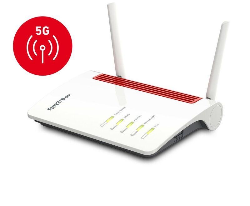 Routeur sans fil FRITZ!Box 6850 5G - Switch 4 ports GigE, Wi-Fi 5 Dual-Band, 3G/4G/5G, adaptateur téléphonique VoIP