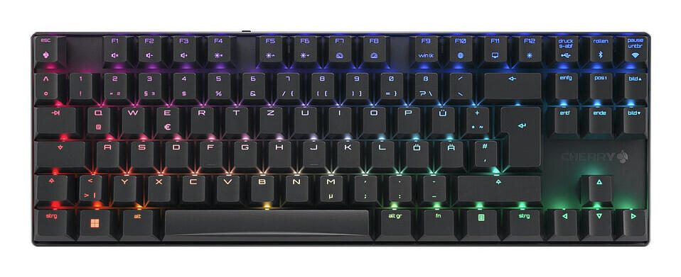 Clavier sans fil CHERRY MX 8.2 TKL - AZERTY FR - noir MX2A RED, RGB, 80%