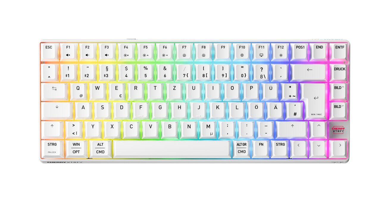 Clavier gaming CHERRY XTRFY K33 Compact Wireless - Disposition DE (QWERTZ), sans fil, éclairage RGB