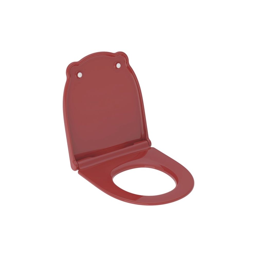 Siège WC pour enfants Bambini de Geberit EasyMount sans fermeture automatique, Rouge carmin, Acier inoxydable