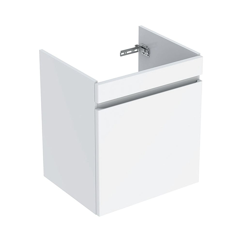 Geberit Renova Plan Meuble sous vasque pour lavabo meuble, 1 tiroir/tiroir intérieur, 58,8x60,5x47,3 cm blanc laqué haut brillant