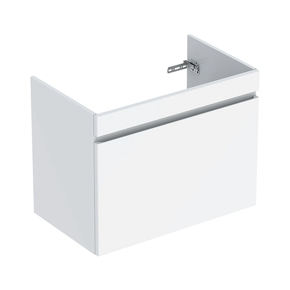 Geberit Renova Plan meuble sous vasque pour lavabo meuble, 1 tiroir/tiroir intérieur, 78,8x60,5x47,3 cm, blanc/laqué brillant