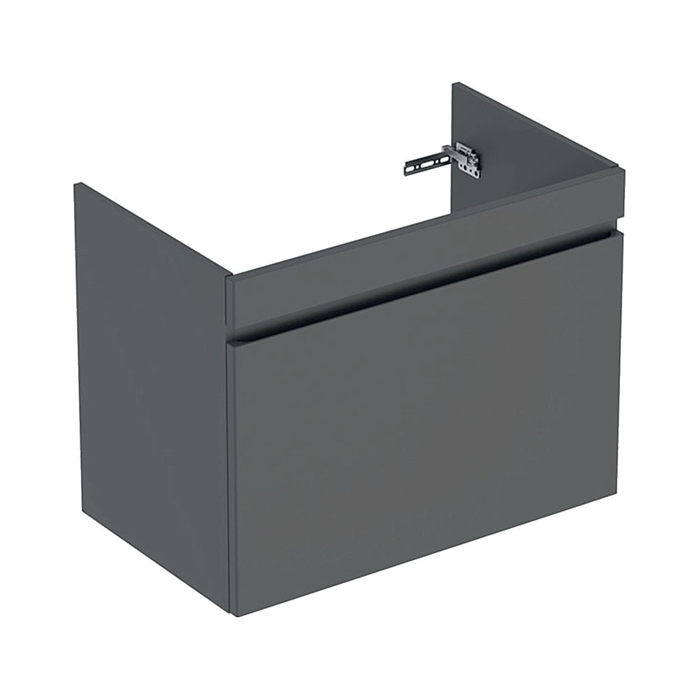 Geberit Renova Plan Meuble sous vasque pour lavabo, 1 tiroir, 1 tiroir intérieur, 78,8x60,5x47,3 cm, Lave laqué mat