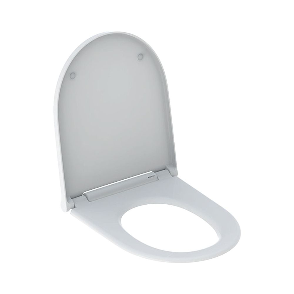 Siège WC Geberit ONE avec fermeture automatique, Quick-Release, fixation par le haut, Duroplast, 36,5x4x45,5 cm, chromé, 243989212