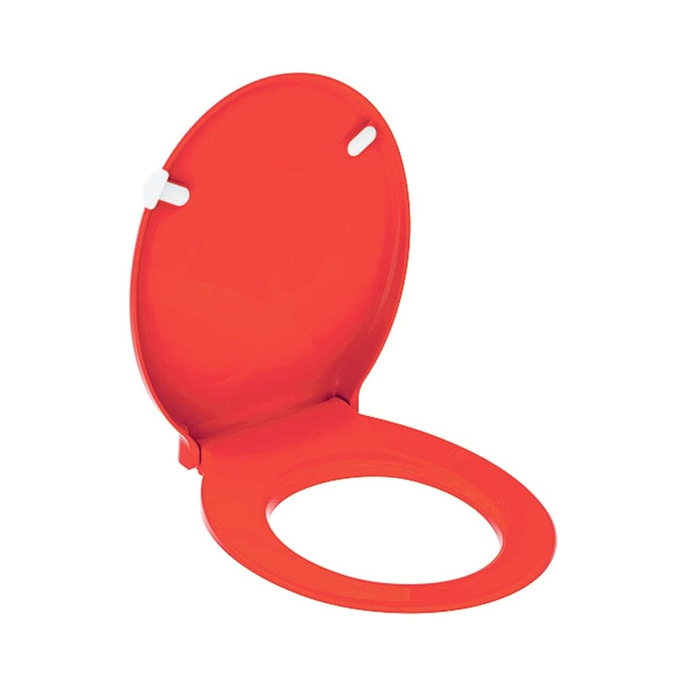 Siège WC Geberit Renova Comfort accessible, fixation par le haut sans fermeture automatique, Rouge carmin