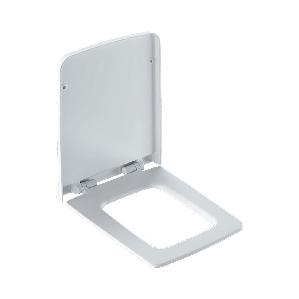 Abattant WC Geberit Xeno2 avec fermeture automatique et charnières Quick-Release, fixation par le haut, Blanc/brillant